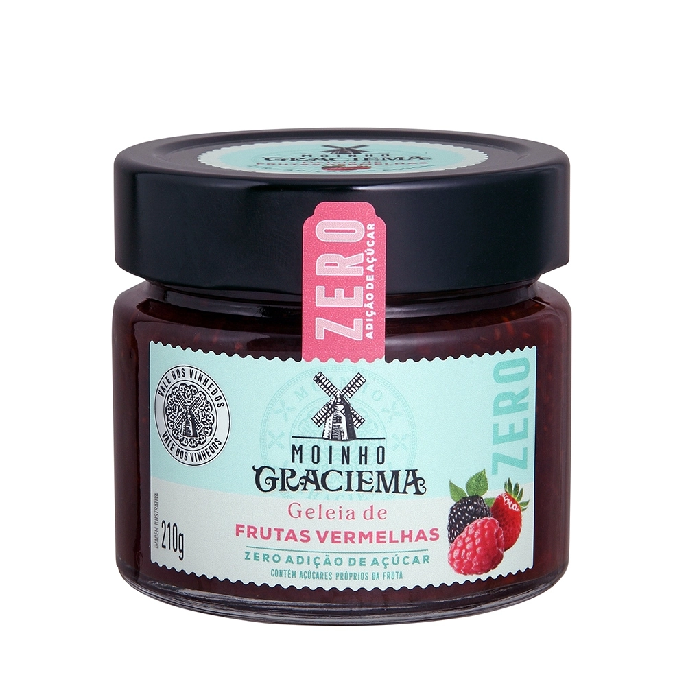 Geleia de Frutas Vermelhas Zero Açúcar 210g