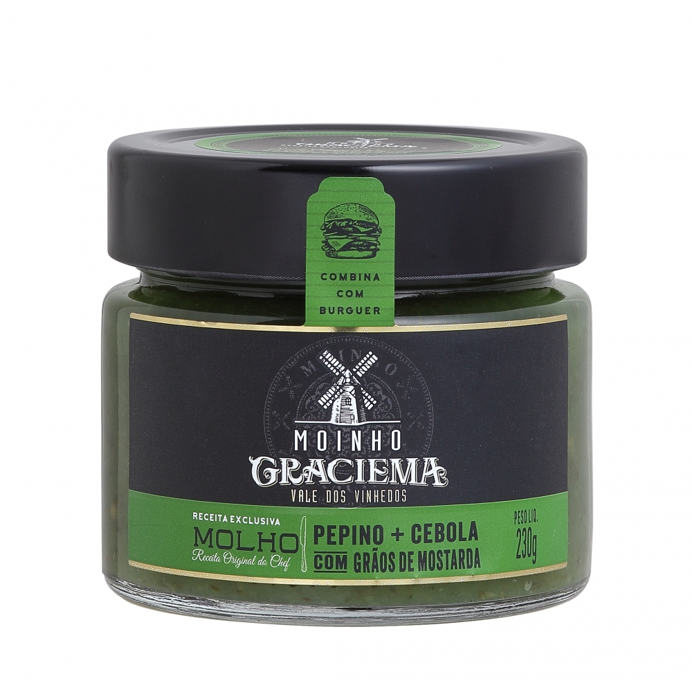 Molho Pepino e Cebola com Grãos de Mostarda 230g